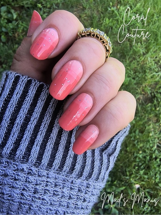 Color Street Other - *Retired* Color Street: Coral Couture | Orange Ombré Summer Vacation Glitter